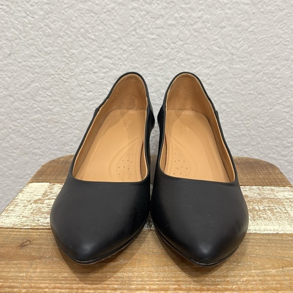 Nisolo Fiorela Go To Leather Mid Heel Black Size 8.5 - Picture 4 of 9